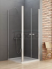 NEW TRENDY Kabina prysznicowa NEW SOLEO z podwójnymi drzwiami uchylnymi 90x80 D-0145A/D-0091B